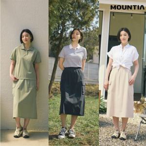 마운티아 여성 25SS 최신상 로키니 밴딩 스커트 1종