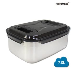 키친아트 스텐304 밀폐용기 김치통 7.0L 3호