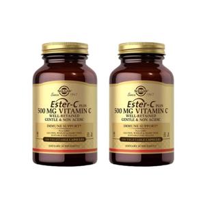 2개X  솔가  에스터  C  플러스  비타민  C  500mg  100캡슐