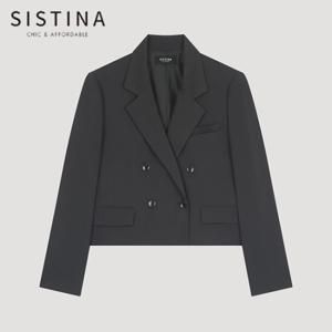 [SISTINA] 인기 더블 크롭 셋업 재킷_AWSJKO11010_DG