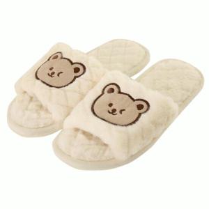 솔브 SAC8100T 곰돌이 털실내화 슬리퍼 겨울실내화 겨울슬리퍼