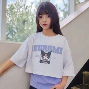 [더데이걸]스쿨 쿠로미 나시세트 반팔티 TGRA2436K