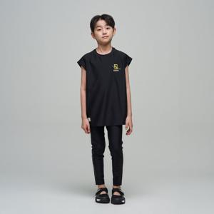[내셔널지오그래픽 키즈] K242UWL630 롱 레깅스 CARBONBLACK