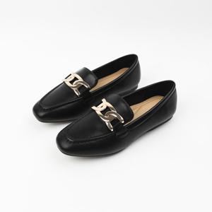 [신난다슈]여성 로퍼 단화 2cm 플랫 구두 슬립온 RM2488818 블랙