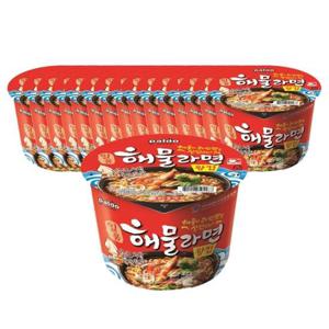 팔도 일품 해물라면 왕컵 110g 16개