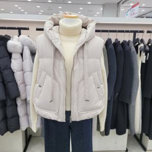 [온앤온]후드 덕다운 패딩 베스트njp4wva0601