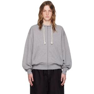 25 SS 아크네 여성 그레이 집업 후디 242129F097007