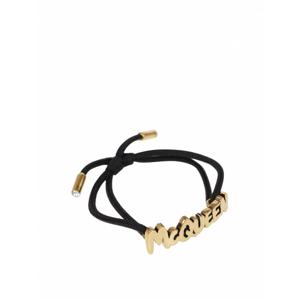 [ALEXANDER MCQUEEN] 여성 팔찌 Brangles 로고 레터링 어저스터블 710548F12ST1000 블랙 /8