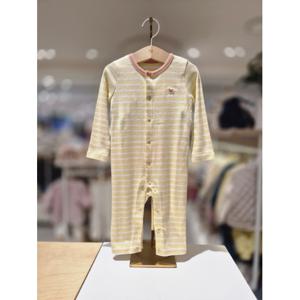 블루독베이비 10 25SS 봄신상(YE)머랭뱀부골지우주복 (4517004110)