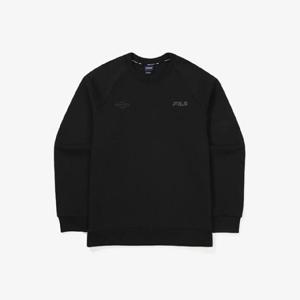 휠라긴팔티 TQJ FS2POF3203M-BLK 면혼방스트레치 맨투맨