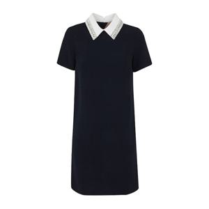 N21 콜라 디테일 숏 슬리브 미니 원피스 H0215336 6693