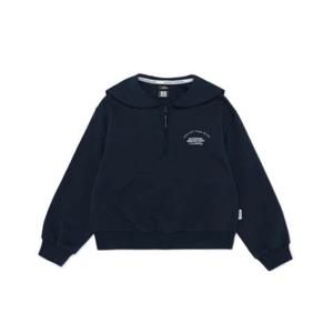 [내셔널지오그래픽키즈] K251GSW010 여아 카라 반집업 맨투맨NAVY