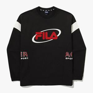 휠라긴팔티 TQJ FS2POG1110X-BLK 유니 라이프 우븐 맨투맨