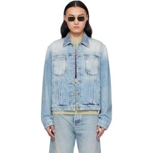 25 SS 랑방 남성 블루 레귤러 데님 재킷 251254M177000