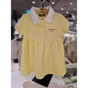 [블루독베이비] 25 SS(YE)블루독 퍼프소매 카라원프스(4531940301) 돌 백일 조카선물 유아아기옷 드레스 여