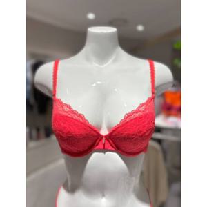 [바바라] 체리핑크 웨딩 레이스 3 4컵 부직포 브래지어(ABR4441)(CPK)