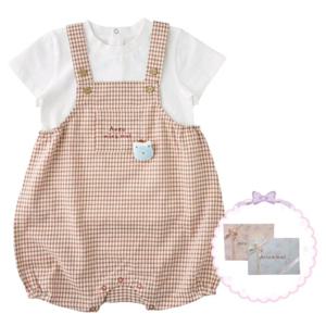 [밍크뮤HP]25년S S(RD)클래식체크우주복SET (35312-601-01)