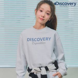디스커버리키즈 DKTR42051-MGL 여아 에센셜 로고 맨투맨 티셔츠