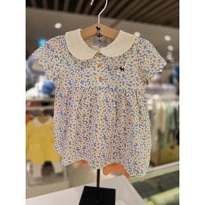 [블루독베이비] 25 SS(블루)데이지상하세트 4537067206  등원 백일 돌 선물 여름 신상 상하복 유아 (453706