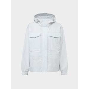 (온)[와이드앵글] WWP25151C1   CO 캐주얼 사파리형 중힙기장 자켓 L (Ice Grey)