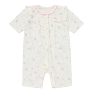 [블루독베이비8] SS25 쁘띠플라워7부우주복 HJ (4537004102) (BLUEDOG BABY 유아 출산 백일 선물 도트 강아