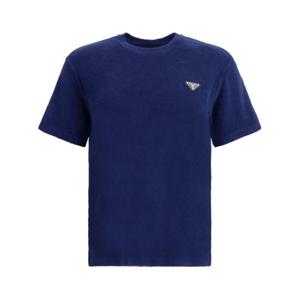 [PRADA] 남성 티셔츠 코튼 UJN885S23216JK F0008 BLEU /9