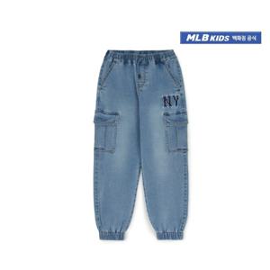 [MLB KIDS] 져지데님 카고 조거팬츠 뉴욕양키스7ADPB0351-50BLS