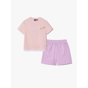 휠라키즈(FILA KIDS) (FK2FSH2403X PEL) Travel club 포켓형 하프 상하세트