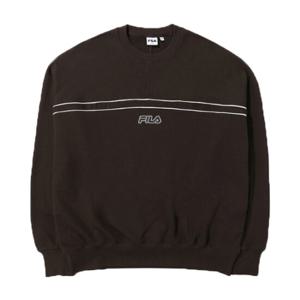 FILA 남성 오버핏 파이핑 맨투맨_FS2POD3115X-BCF