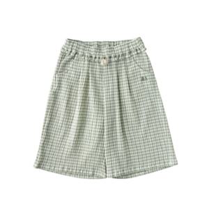 (밍크뮤10) 25년여름신상HK(GN)쁘띠체크링클와이드팬츠 (3531541001)