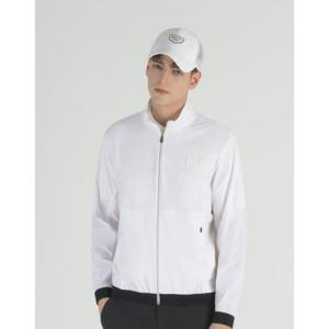 헤지스골프  (HUJU5B301OW)  25SS 화이트 남성 에센셜 여름 홑겹 바람막이