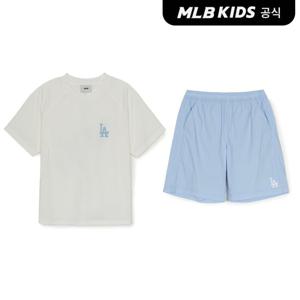 [MLB키즈 공식] 애슬레저 빅럭스 티셔츠 세트 LA (L.SKY BLUE) 7AS1B0753-07SBL