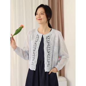 [웬디즈갤러리]캐롤 린넨 레이스 가디건 RCD103