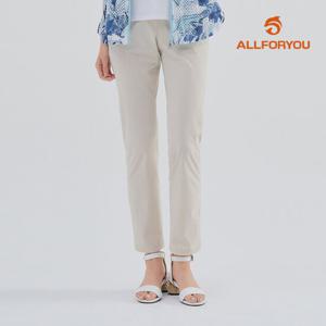 [올포유] [모델착장] 여성 뒷밴딩 솔리드 일자핏 팬츠 AWPTM3281-102