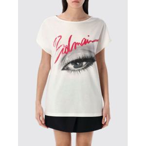 [BALMAIN] 여성 티셔츠 EF0EG012GE84 GTR 화이트 /6