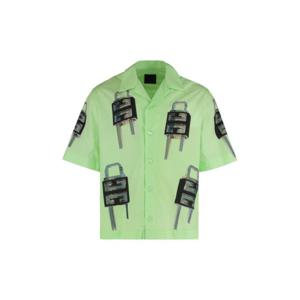 지방시 반팔 셔츠 BM60T514RM 310 GREEN