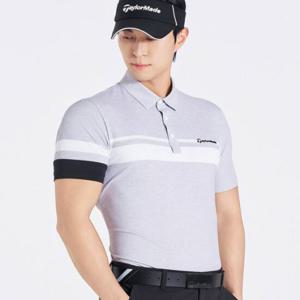 [테일러메이드] 25SS 남성 블록 카라 반팔 티셔츠 TMTYO2244-193