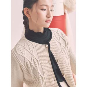 [빈폴레이디스] [B. my] 러플넥 저지 탑 블랙 (BF5241N125)