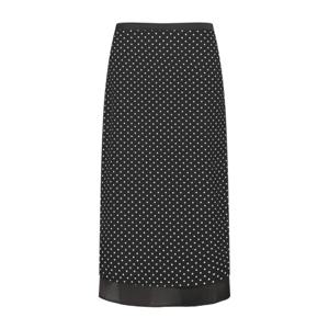 르샵  사이드 트임 H라인 도트 미디 스커트 L2F25WSK140