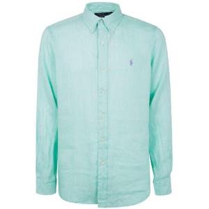 남성 Polo Ralph Lauren 폴로 포니 자수 버튼 셔츠 011AQUAVERDE