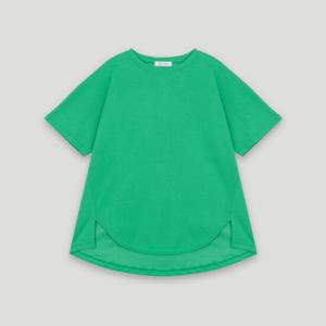 [코데즈컴바인] 라운드넥 절개 언발 티셔츠 (CKB-TS003W4)