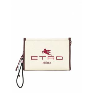 [ETRO] 여성 클러치 Logodetail 지퍼 위드 로고 1H78370900800 화이트 /8