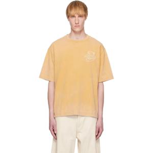 Maison Kitsune 티셔츠 옐로우 메종 키츠네 레모네이드 자수 티셔츠 251389M213028