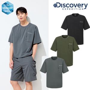 디스커버리 (DXTR7C053) 2025 S S 남여공용 프레시벤트 폴튼 트레이닝 포켓 포인트 티셔츠