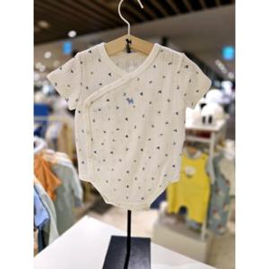 [블루독베이비] 25 SS(크림)베리아일렛배내바디수트(4517004024) 출산 선물 조카 우주복 아가옷 임신 뱀띠