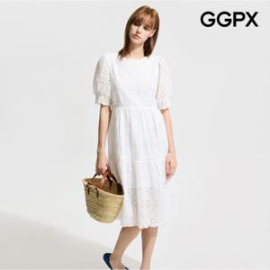 [GGPX] 로맨틱 플라워 펀칭 레이스 원피스 (GP5OP005F)