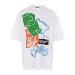 언더커버 화이트 오버사이즈 그래픽 티셔츠 UC1E48933 WHITE