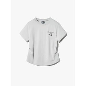 [휠라] FILA 여성용 셔링 크롭 반팔티 FS2RSH2157FCGY
