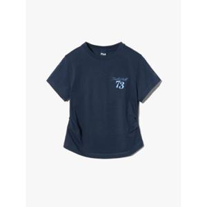 [휠라] FILA 여성용 셔링 크롭 반팔티 FS2RSH2157FDNA