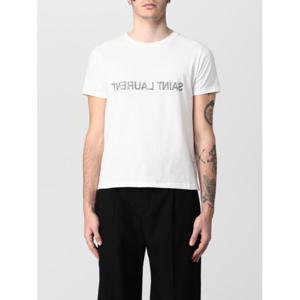 생로랑 반팔 티셔츠 663278Y37AW 9744 White